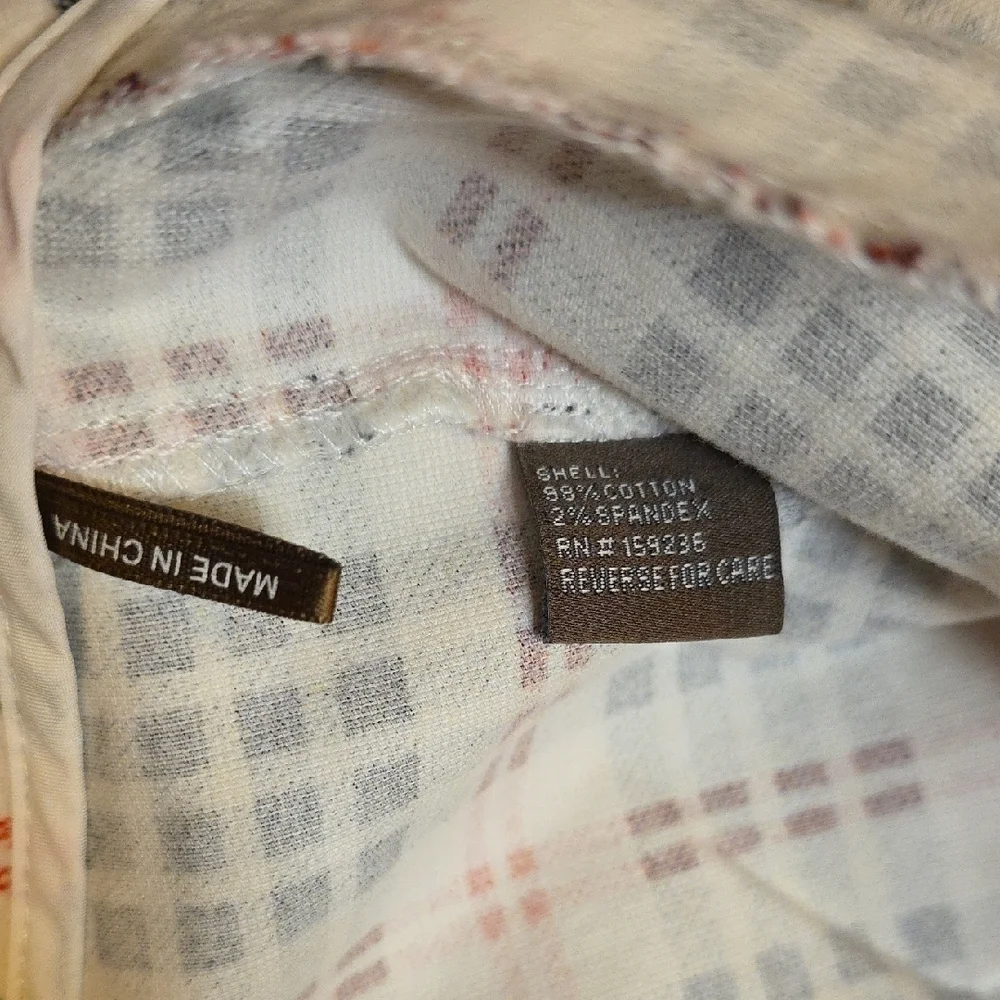 J. McLaughlin Plaid Chinos - Black, Red, White